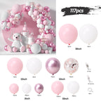 Macaron Pink Balloon Garland Arch Welcome Baby Shower Valentines Day Birthday Party Wedding Decoration Anniversaire Latex Baloon - Originalsgroup