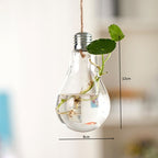 Home Decor Wedding Decoration Light Bulb Transparent Glass Vase Fashion Hydroponic Flower Vase Gifts Retro DIY - Originalsgroup