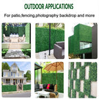 Artificial Plants Grass Wall Panel Boxwood Hedge Greenery UV Protection Green Decor Privacy Fence Backyard Screen Wedding - Originalsgroup