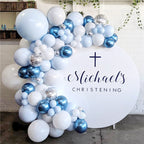 Baby Shower Birthday Balloons Blue Metallic Balloon Garland Arch Kit Welcome Girl Baptism Confetti Birthday Party Decoration - Originalsgroup