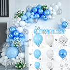 Baby Shower Birthday Balloons Blue Metallic Balloon Garland Arch Kit Welcome Girl Baptism Confetti Birthday Party Decoration - Originalsgroup