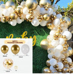 White Gold Balloon Garland Arch Kit Happy Birthday Party Decoration Kids Wedding Birthday Balloon Latex Baloon Baby Shower - Originalsgroup