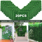 Artificial Plants Grass Wall Panel Boxwood Hedge Greenery UV Protection Green Decor Privacy Fence Backyard Screen Wedding - Originalsgroup