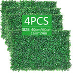 Artificial Plants Grass Wall Panel Boxwood Hedge Greenery UV Protection Green Decor Privacy Fence Backyard Screen Wedding - Originalsgroup