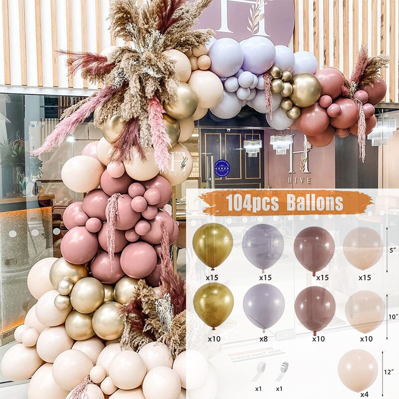 Baby Shower Birthday Balloons Blue Metallic Balloon Garland Arch Kit Welcome Girl Baptism Confetti Birthday Party Decoration - Originalsgroup