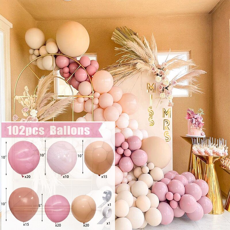 Baby Shower Birthday Balloons Blue Metallic Balloon Garland Arch Kit Welcome Girl Baptism Confetti Birthday Party Decoration - Originalsgroup