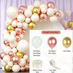 White Gold Balloon Garland Arch Kit Happy Birthday Party Decoration Kids Wedding Birthday Balloon Latex Baloon Baby Shower - Originalsgroup