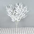 Silk Artificial Willow Bouquet Fake Green Leaves for Wedding Home Garden Vase Decoration Jungle Party DIY Plants Wreath - Originalsgroup