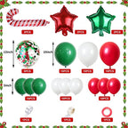 Christmas Balloon Arch Green Gold Red Box Candy Balloons Garland Cone Explosion Star Foil Balloons New Year Christma Party Decor - Originalsgroup