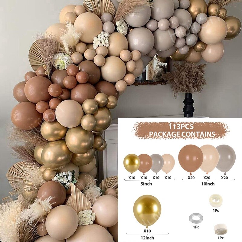 Macaron Balloons Garland Latex Ballons Arch Happy Birthday Party Decor Kids Adult Wedding Baloon Chain Baby Shower Balloon - Originalsgroup