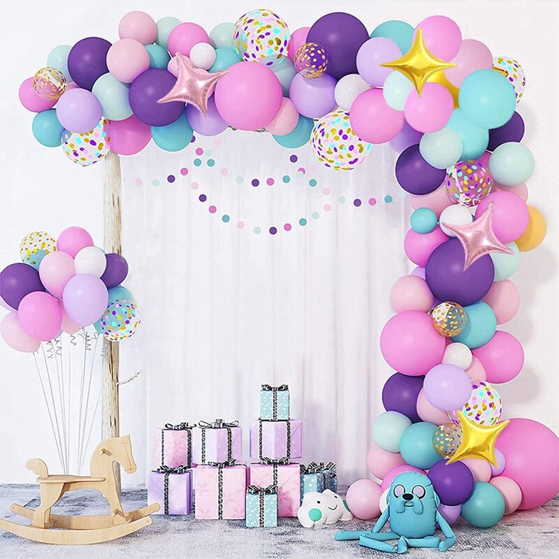 Macaron Balloons Garland Latex Ballons Arch Happy Birthday Party Decor Kids Adult Wedding Baloon Chain Baby Shower Balloon - Originalsgroup