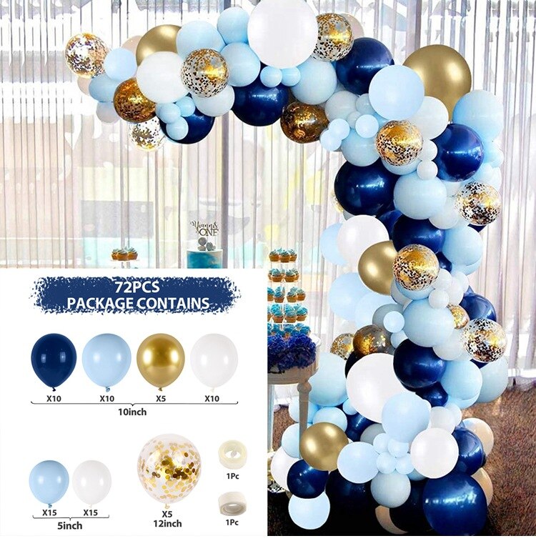 Macaron Balloons Garland Latex Ballons Arch Happy Birthday Party Decor Kids Adult Wedding Baloon Chain Baby Shower Balloon - Originalsgroup