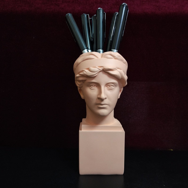 W&amp;G Nordic Vase Home Decor Vase Creative Human Head Portrait Flower Vases Room Decoration Resin David Flower Vase Room Decor - Originalsgroup