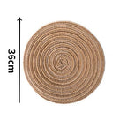 Home Creative Cotton Braid Coaster Handmade Macrame Cup Cushion Bohemia Style Non-slip Cup Mat - Originalsgroup
