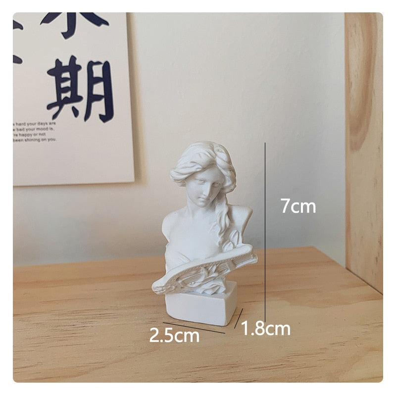 W&amp;G Nordic Vase Home Decor Vase Creative Human Head Portrait Flower Vases Room Decoration Resin David Flower Vase Room Decor - Originalsgroup