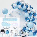 Blue Macaron Balloon Garland Arch Kit Birthday Party Decor Foil Latex Ballon Wedding Birthday Party Baby Shower Kids Baloon - Originalsgroup