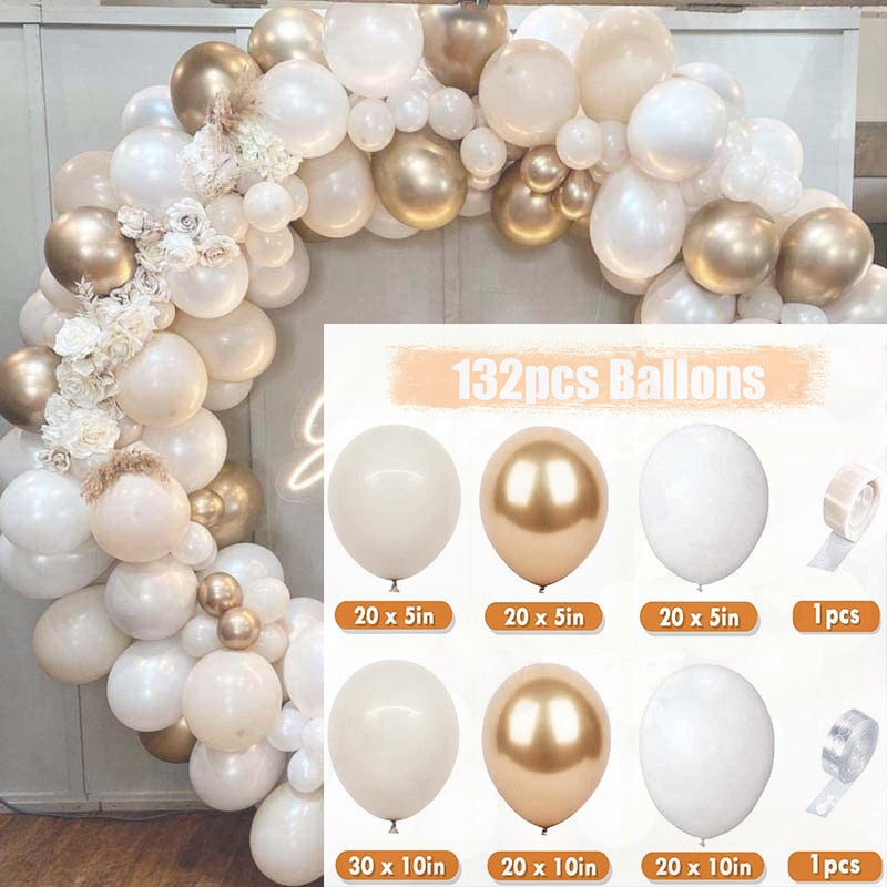Baby Shower Birthday Balloons Blue Metallic Balloon Garland Arch Kit Welcome Girl Baptism Confetti Birthday Party Decoration - Originalsgroup