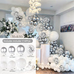 White Gold Balloon Garland Arch Kit Happy Birthday Party Decoration Kids Wedding Birthday Balloon Latex Baloon Baby Shower - Originalsgroup