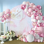 Macaron Pink Balloon Garland Arch Welcome Baby Shower Valentines Day Birthday Party Wedding Decoration Anniversaire Latex Baloon - Originalsgroup