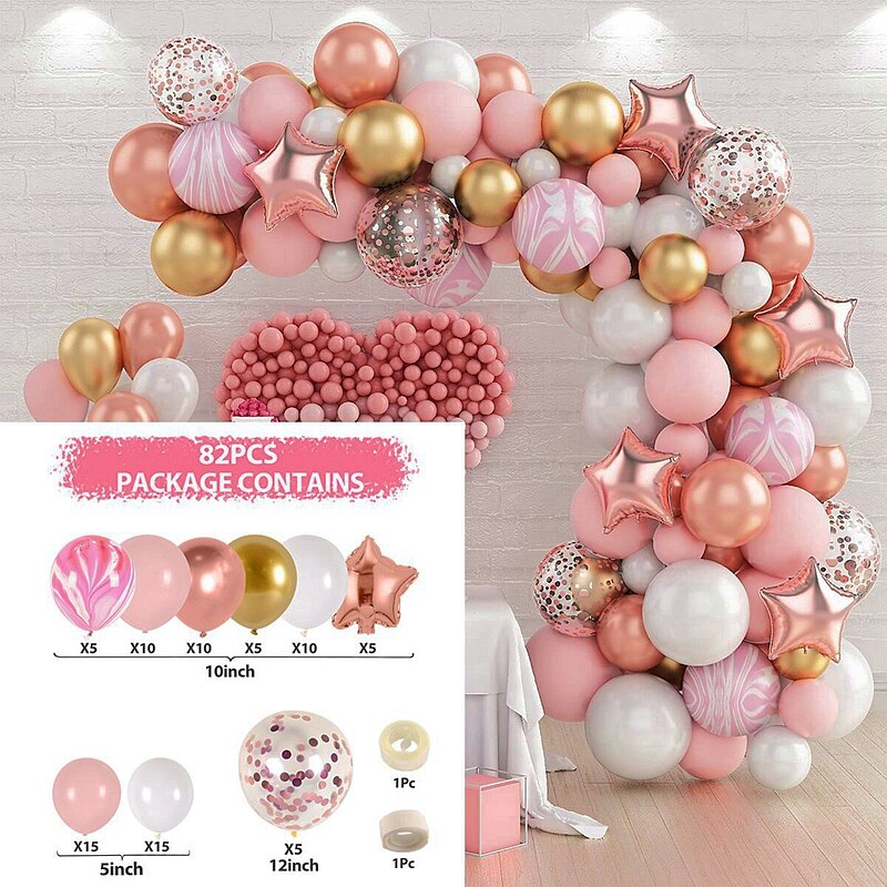 Blue Macaron Balloon Garland Arch Kit Birthday Party Decor Foil Latex Ballon Wedding Birthday Party Baby Shower Kids Baloon - Originalsgroup
