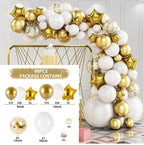 White Gold Balloon Garland Arch Kit Happy Birthday Party Decoration Kids Wedding Birthday Balloon Latex Baloon Baby Shower - Originalsgroup