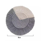 Home Creative Cotton Braid Coaster Handmade Macrame Cup Cushion Bohemia Style Non-slip Cup Mat - Originalsgroup