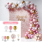 White Gold Balloon Garland Arch Kit Happy Birthday Party Decoration Kids Wedding Birthday Balloon Latex Baloon Baby Shower - Originalsgroup
