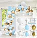 White Gold Balloon Garland Arch Kit Happy Birthday Party Decoration Kids Wedding Birthday Balloon Latex Baloon Baby Shower - Originalsgroup