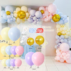 Balloons Arch Set Pink White Gold And Confetti Balloon Garland Wedding Baby Baptism Shower Birthday Party Balloon Decoration - Originalsgroup