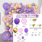 Baby Shower Birthday Balloons Blue Metallic Balloon Garland Arch Kit Welcome Girl Baptism Confetti Birthday Party Decoration - Originalsgroup