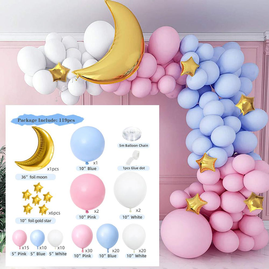 Blue Macaron Balloon Garland Arch Kit Birthday Party Decor Foil Latex Ballon Wedding Birthday Party Baby Shower Kids Baloon - Originalsgroup
