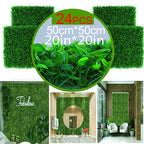 Artificial Plants Grass Wall Panel Boxwood Hedge Greenery UV Protection Green Decor Privacy Fence Backyard Screen Wedding - Originalsgroup
