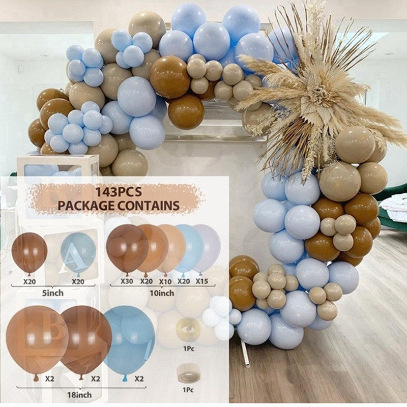 Blue Macaron Balloon Garland Arch Kit Birthday Party Decor Foil Latex Ballon Wedding Birthday Party Baby Shower Kids Baloon - Originalsgroup