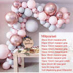 Blue Macaron Balloon Garland Arch Kit Birthday Party Decor Foil Latex Ballon Wedding Birthday Party Baby Shower Kids Baloon - Originalsgroup