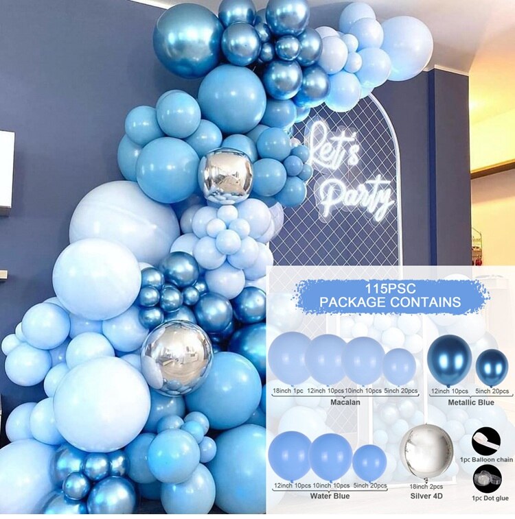 Macaron Balloons Garland Latex Ballons Arch Happy Birthday Party Decor Kids Adult Wedding Baloon Chain Baby Shower Balloon - Originalsgroup