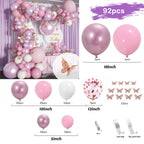 Macaron Pink Balloon Garland Arch Welcome Baby Shower Valentines Day Birthday Party Wedding Decoration Anniversaire Latex Baloon - Originalsgroup