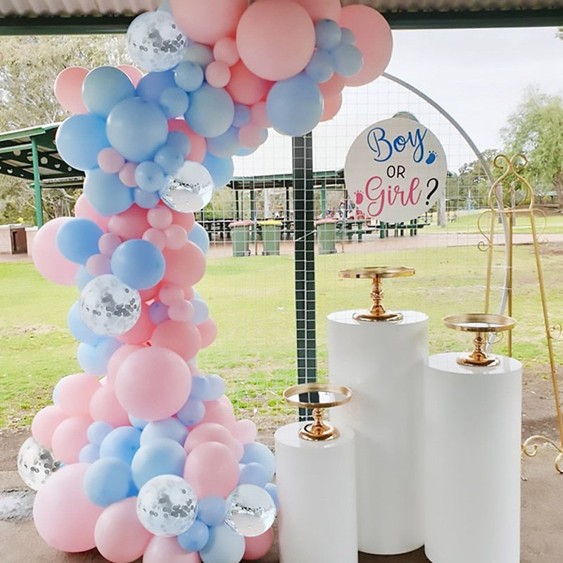 Blue Macaron Balloon Garland Arch Kit Birthday Party Decor Foil Latex Ballon Wedding Birthday Party Baby Shower Kids Baloon - Originalsgroup