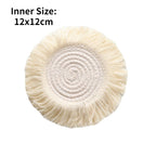 Home Creative Cotton Braid Coaster Handmade Macrame Cup Cushion Bohemia Style Non-slip Cup Mat - Originalsgroup