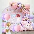 Balloons Arch Set Pink White Gold And Confetti Balloon Garland Wedding Baby Baptism Shower Birthday Party Balloon Decoration - Originalsgroup