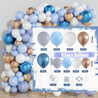Baby Shower Birthday Balloons Blue Metallic Balloon Garland Arch Kit Welcome Girl Baptism Confetti Birthday Party Decoration - Originalsgroup