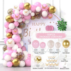 Macaron Pink Balloon Garland Arch Kit Wedding Birthday Party Decoration Kids Globos Rose Gold Confetti Latex Ballon Baby Shower - Originalsgroup