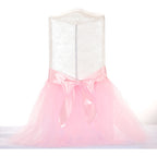 Originals Group Tulle Chair Tutu Skirt with Sash Bow Chair Covers for Wedding, Party Supplies Decor - Originalsgroup