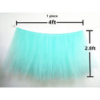 Originals Group Tutu Table Skirt, Mint Green Tulle Tutu Table Skirt Decor,Birthday Event Wedding Party Decoration (Mint) - Originalsgroup
