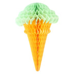 5pcs/set Ice Cream Shape Tissue Paper Hanging Honeycomb Balls Lanterns Poms Wedding Birthday Party Home Decoration Paper Balls - Originalsgroup