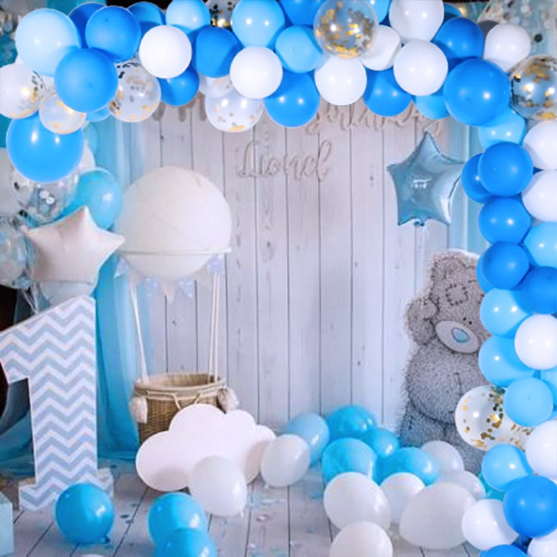 113pcs Balloon Garland Arch Kit Pink Blue Latex Air Balloons Wedding Decor Baloon Baby Shower 1st Birthday Boy Party Supplies - Originalsgroup