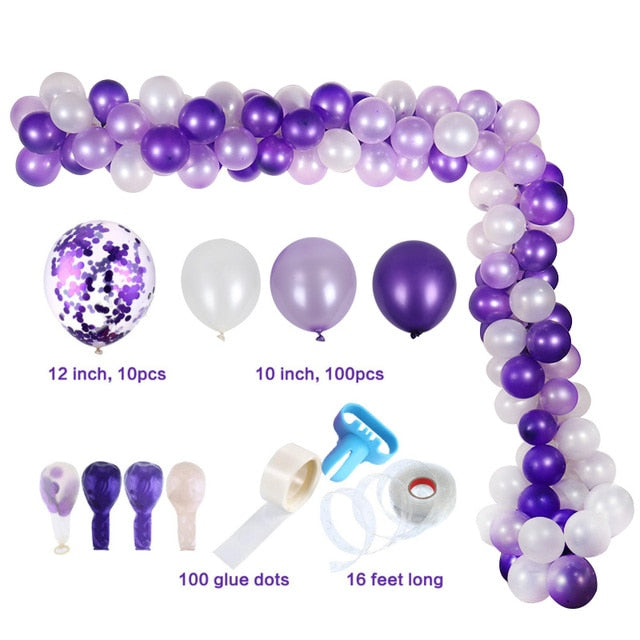113pcs Balloon Garland Arch Kit Pink Blue Latex Air Balloons Wedding Decor Baloon Baby Shower 1st Birthday Boy Party Supplies - Originalsgroup