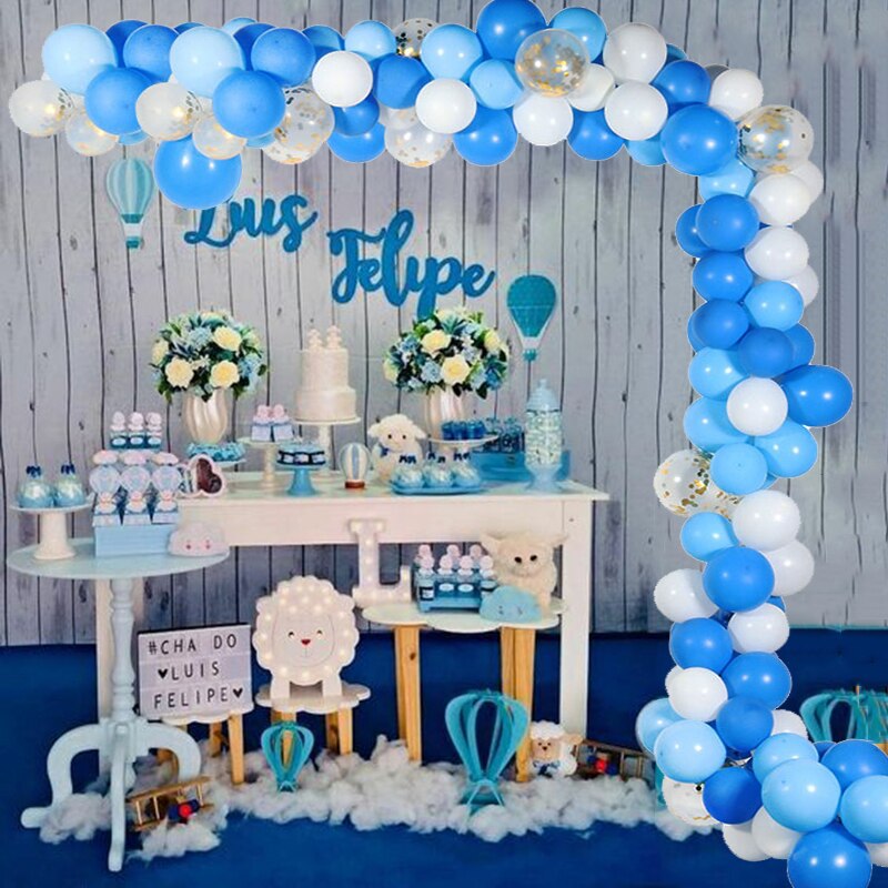 113pcs Balloon Garland Arch Kit Pink Blue Latex Air Balloons Wedding Decor Baloon Baby Shower 1st Birthday Boy Party Supplies - Originalsgroup