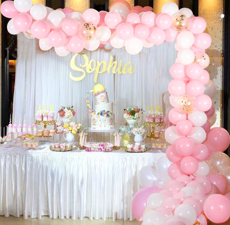 113pcs Balloon Garland Arch Kit Pink Blue Latex Air Balloons Wedding Decor Baloon Baby Shower 1st Birthday Boy Party Supplies - Originalsgroup