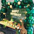 145pcs Green Balloon Garland Arch Kit Birthday Party Decorations Kids Favor Latex Balloons Baby Shower Jungle Safari Party Decor - Originalsgroup