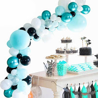 114pcs Turquoise Balloons Garland Arch Kit Tiffany Blue White Metallic Latex Balloons Bridal Shower Wedding Birthday Decoration - Originalsgroup